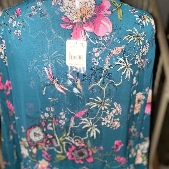 Free people NWT cherry blossom mini dress Large - Picture 8 of 10